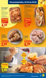 Gazetka promocyjna Lidl - Gazetka ważna od 23.03 do 25.03 - Gazetka - ważna od 25.03 do 25.03.2026 - strona 23 - produkty: Mozzarella, Ser, Rust, Prosciutto, Croissant, Rogal, Gouda