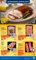 Gazetka promocyjna Lidl - Gazetka ważna od 23.03 do 25.03 - Gazetka - ważna od 25.03 do 25.03.2026 - strona 25 - produkty: Mięso mielone, Boczek, Mięso