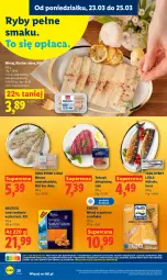 Gazetka promocyjna Lidl - Gazetka ważna od 23.03 do 25.03 - Gazetka - ważna od 25.03 do 25.03.2026 - strona 28 - produkty: Frosta, Top, Miruna, Stek, Tusz, Tuńczyk, Mintaj