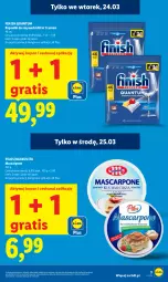 Gazetka promocyjna Lidl - Gazetka ważna od 23.03 do 25.03 - Gazetka - ważna od 25.03 do 25.03.2026 - strona 3 - produkty: Gra, Finish, Mlekovita, Mascarpone, Pilos, Zmywarki, Mleko
