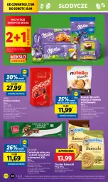 Gazetka promocyjna Lidl - GAZETKA - Gazetka - ważna od 19.04 do 19.04.2025 - strona 50 - produkty: Ciastka, Nutella, Praliny, Lindor, Czekolada mleczna, Czekolada, Lindt, Milka