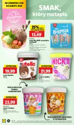 Gazetka promocyjna Lidl - GAZETKA - Gazetka - ważna od 19.04 do 19.04.2025 - strona 52 - produkty: Nutella, Big Milk, Lody, Algida, Babka, Brownie, LG