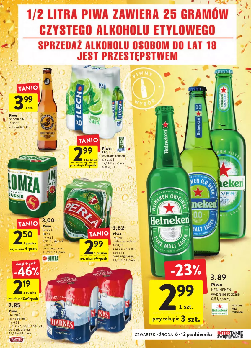 Gazetka promocyjna Intermarche - Gazetka Intermarche - ważna 06.10 do 12.10.2022 - strona 33 - produkty: Harnaś, Perła, Piwo