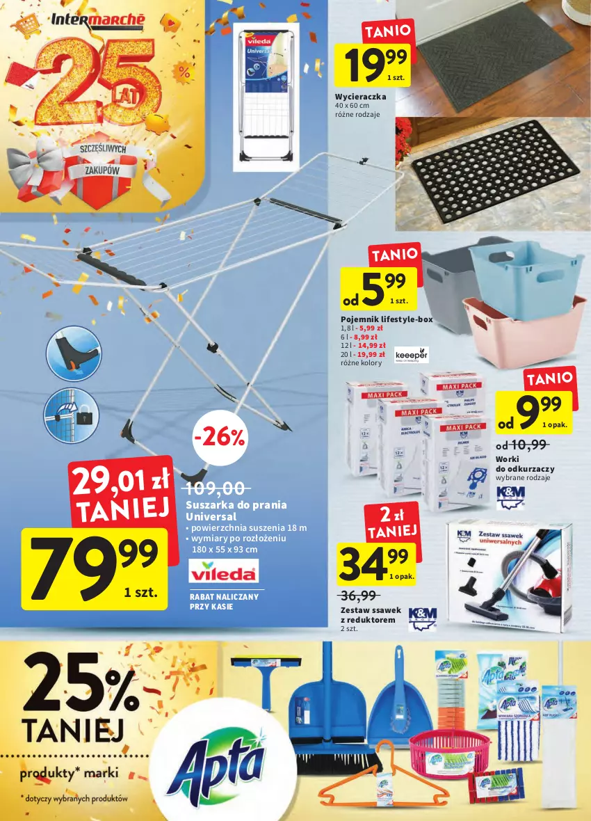 Gazetka promocyjna Intermarche - Gazetka Intermarche - ważna 06.10 do 12.10.2022 - strona 36 - produkty: Odkurzacz, Pojemnik, Suszarka, Wycieraczka