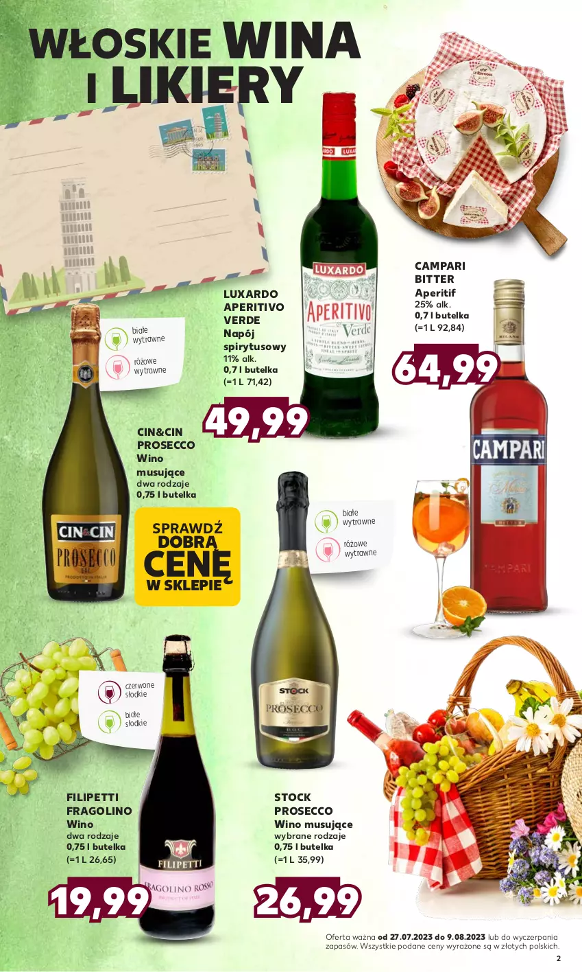 Gazetka promocyjna Kaufland - Barek Kauflandu - ważna 27.07 do 09.08.2023 - strona 2 - produkty: Likier, Mus, Napój, Prosecco, Stock, Wino, Wino musujące