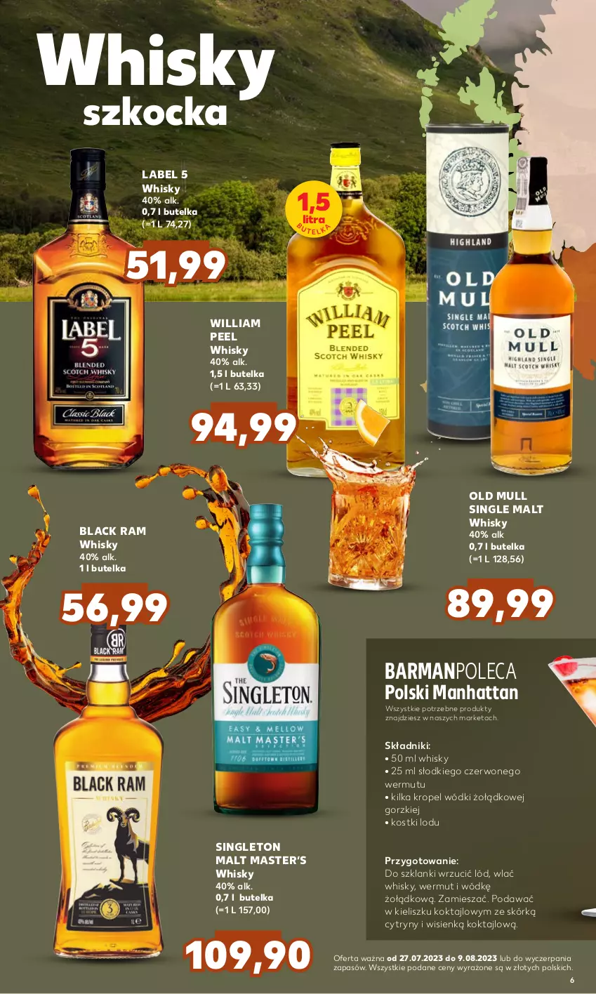 Gazetka promocyjna Kaufland - Barek Kauflandu - ważna 27.07 do 09.08.2023 - strona 6 - produkty: Cytryny, Koc, Lack, Lanki, Whisky