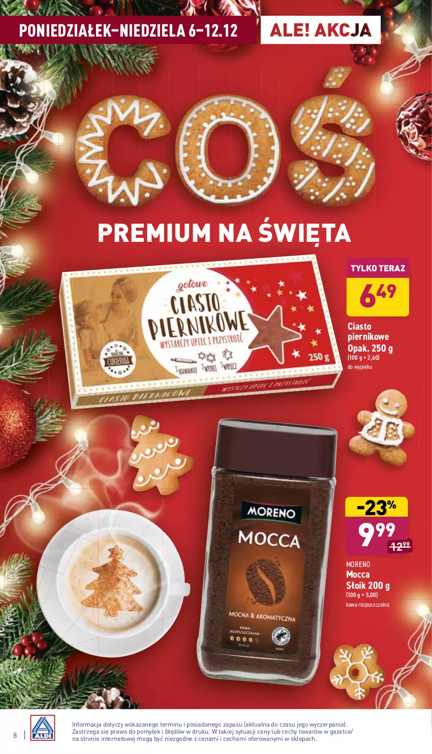 Gazetka promocyjna Aldi - ważna 06.12 do 12.12.2021 - strona 8 - produkty: Kawa, Kawa rozpuszczalna, Piernik, Tera