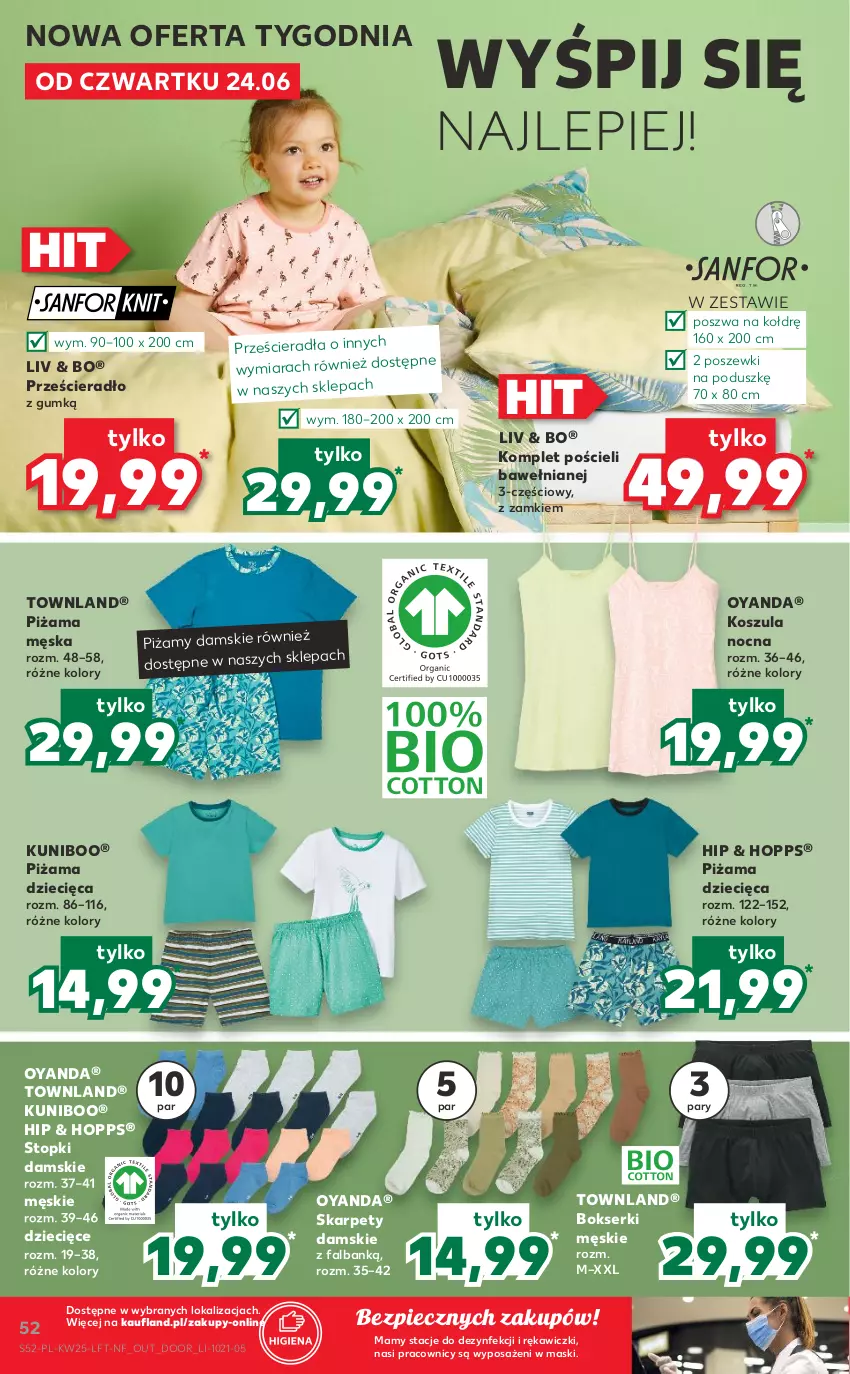 Gazetka promocyjna Kaufland - OFERTA TYGODNIA - ważna 24.06 do 30.06.2021 - strona 52 - produkty: Bokserki, Dzieci, Fa, Karp, Komplet pościeli, Kosz, Koszula, Koszula nocna, Piec, Piżama, Pościel, Prześcieradło, Ser, Top