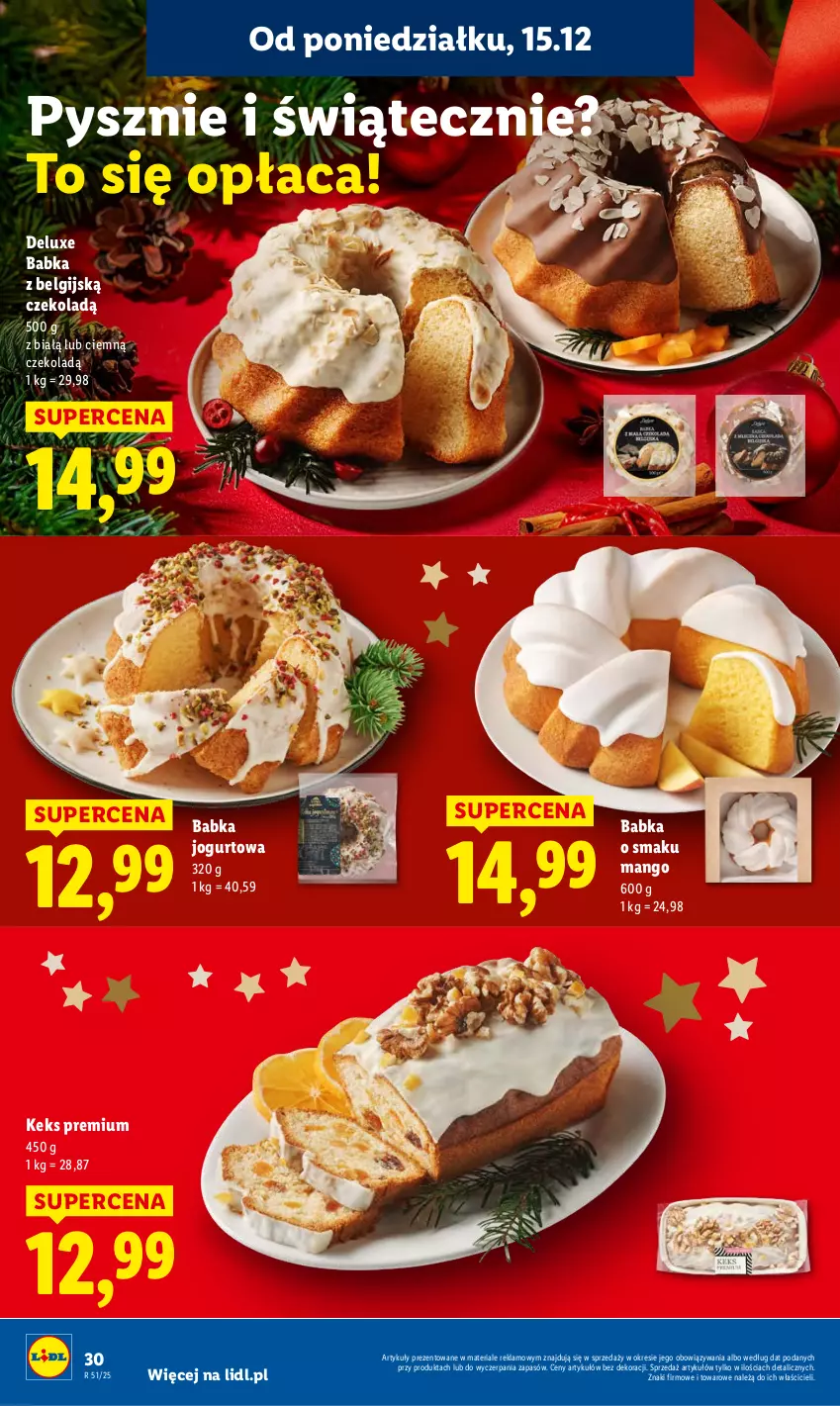 Gazetka promocyjna Lidl - GAZETKA - ważna 15.12 do 17.12.2025 - strona 32 - produkty: Babka, Jogurt, LG, Mango