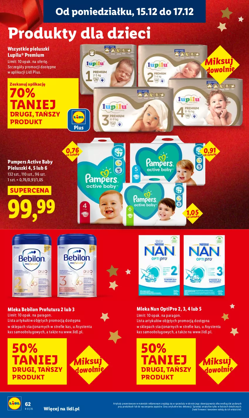 Gazetka promocyjna Lidl - GAZETKA - ważna 15.12 do 17.12.2025 - strona 64 - produkty: BEBILON, Dzieci, NAN Optipro, Pampers