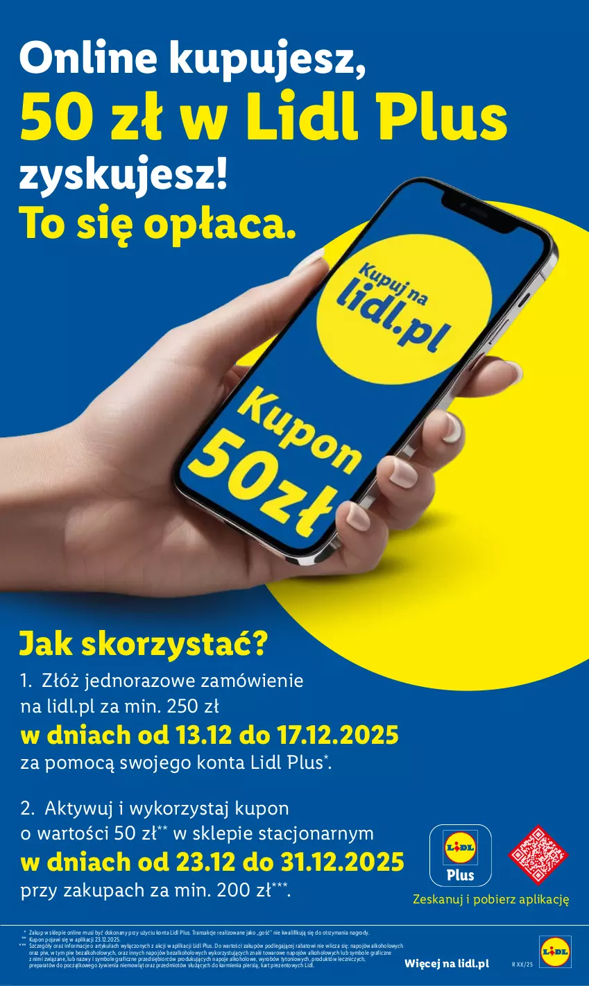 Gazetka promocyjna Lidl - GAZETKA - ważna 15.12 do 17.12.2025 - strona 73 - produkty: Gra, Karmi, Mus, Napoje, Tran, Znicz