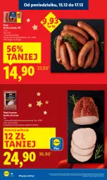 Gazetka promocyjna Lidl - GAZETKA - Gazetka - ważna od 17.12 do 17.12.2025 - strona 12 - produkty: Szynka, PIKOK, Kiełbasa, Kiełbasa śląska