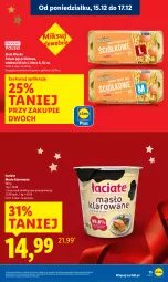 Gazetka promocyjna Lidl - GAZETKA - Gazetka - ważna od 17.12 do 17.12.2025 - strona 15 - produkty: Masło klarowane, Jaja, Masło