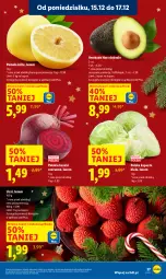 Gazetka promocyjna Lidl - GAZETKA - Gazetka - ważna od 17.12 do 17.12.2025 - strona 29 - produkty: Pomelo, Buraki, Liczi