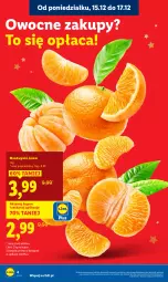Gazetka promocyjna Lidl - GAZETKA - Gazetka - ważna od 17.12 do 17.12.2025 - strona 4 - produkty: Mandarynki