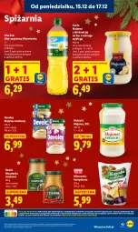 Gazetka promocyjna Lidl - GAZETKA - Gazetka - ważna od 17.12 do 17.12.2025 - strona 45 - produkty: Majonez, Mus, Gra, Mieszanka kompotowa, Olej rzepakowy, Kamis, Olej, Musztarda