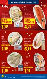 Gazetka promocyjna Lidl - GAZETKA - Gazetka - ważna od 17.12 do 17.12.2025 - strona 46 - produkty: Polędwica, Por, Miruna, Karp, Tago, Mintaj, Dorsz