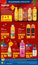 Gazetka promocyjna Lidl - GAZETKA - Gazetka - ważna od 17.12 do 17.12.2025 - strona 60 - produkty: Sok, Mus, Kiwi, Napoje, Tymbark, Aronia, Oshee, Arbuz, Napój, Napój musujący, Hortex