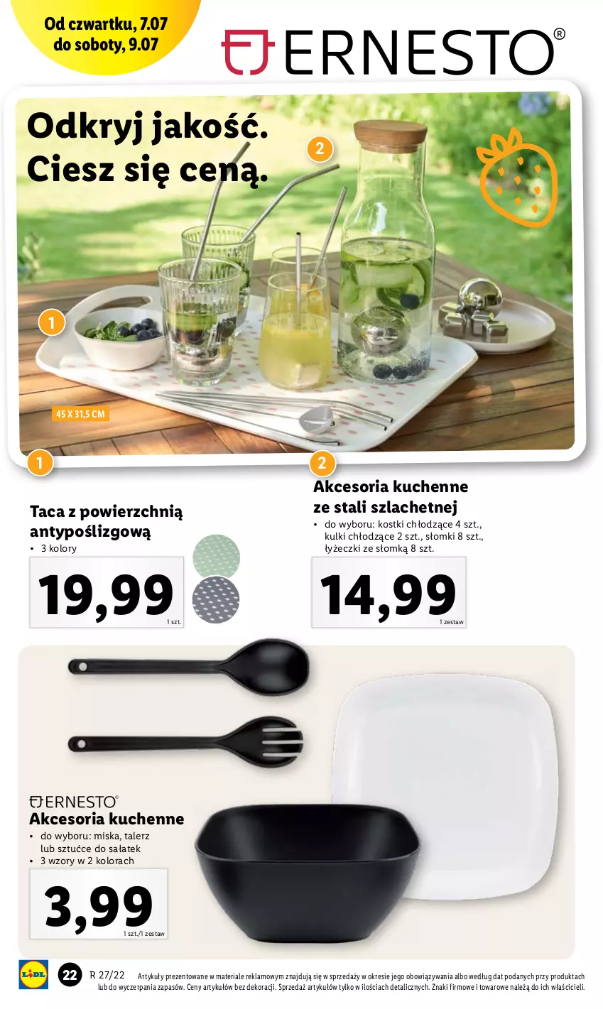 Gazetka promocyjna Lidl - GAZETKA - ważna 04.07 do 09.07.2022 - strona 26 - produkty: Miska, Sałat, Taca, Talerz