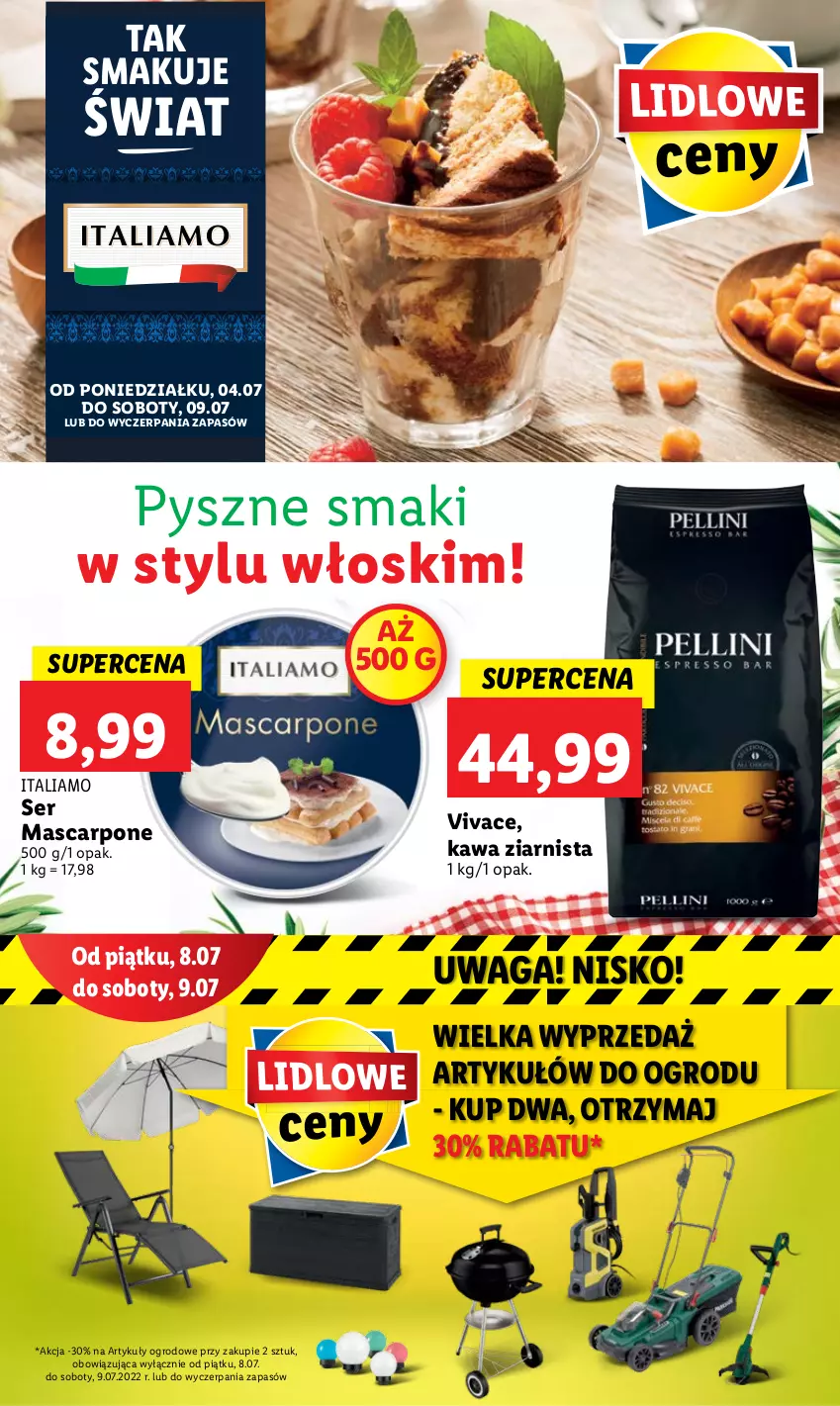 Gazetka promocyjna Lidl - GAZETKA - ważna 04.07 do 09.07.2022 - strona 46 - produkty: Kawa, Kawa ziarnista, Mascarpone, Ser, Waga