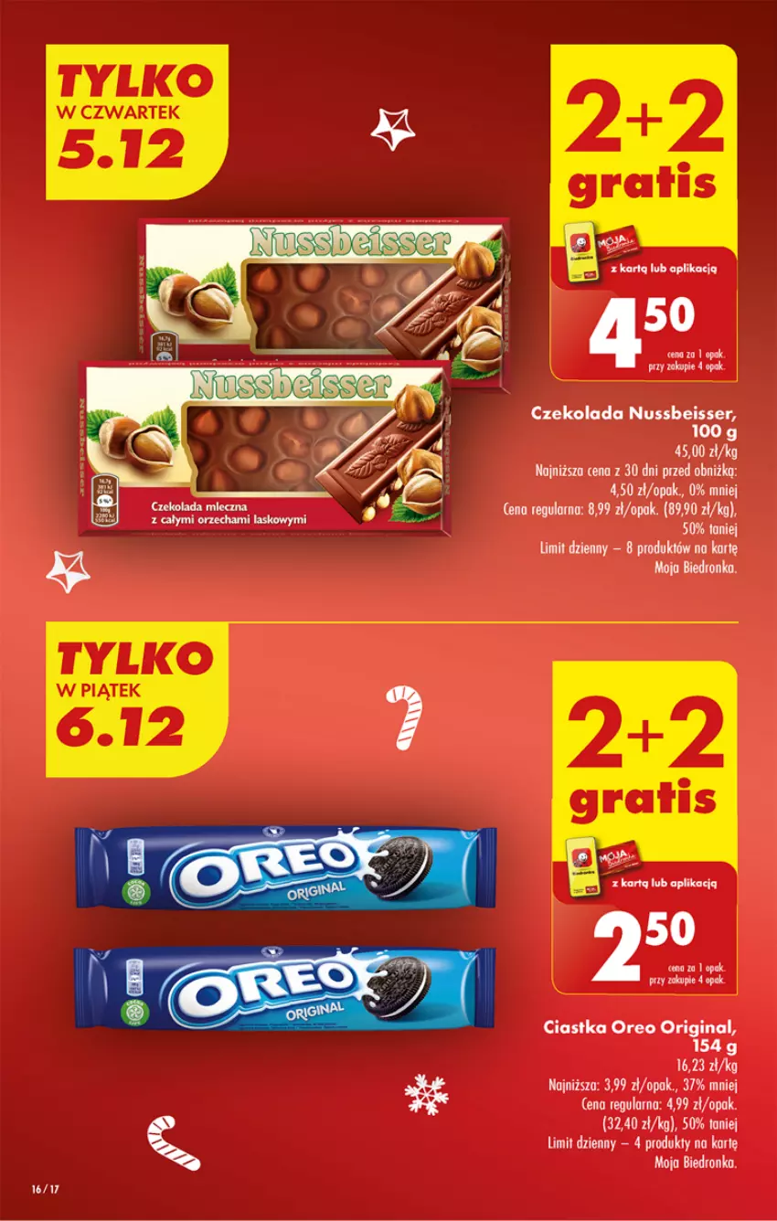 Gazetka promocyjna Biedronka - Od czwartku - ważna 05.12 do 11.12.2024 - strona 16 - produkty: Ciastka, Czekolada, Dron, Gin, Oreo, Ser