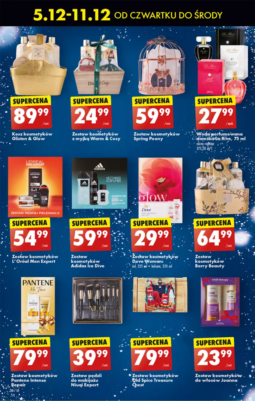 Gazetka promocyjna Biedronka - Od czwartku - ważna 05.12 do 11.12.2024 - strona 66 - produkty: Adidas, Bols, Dove, Joanna, Niuqi, Pantene, Zestaw pędzli