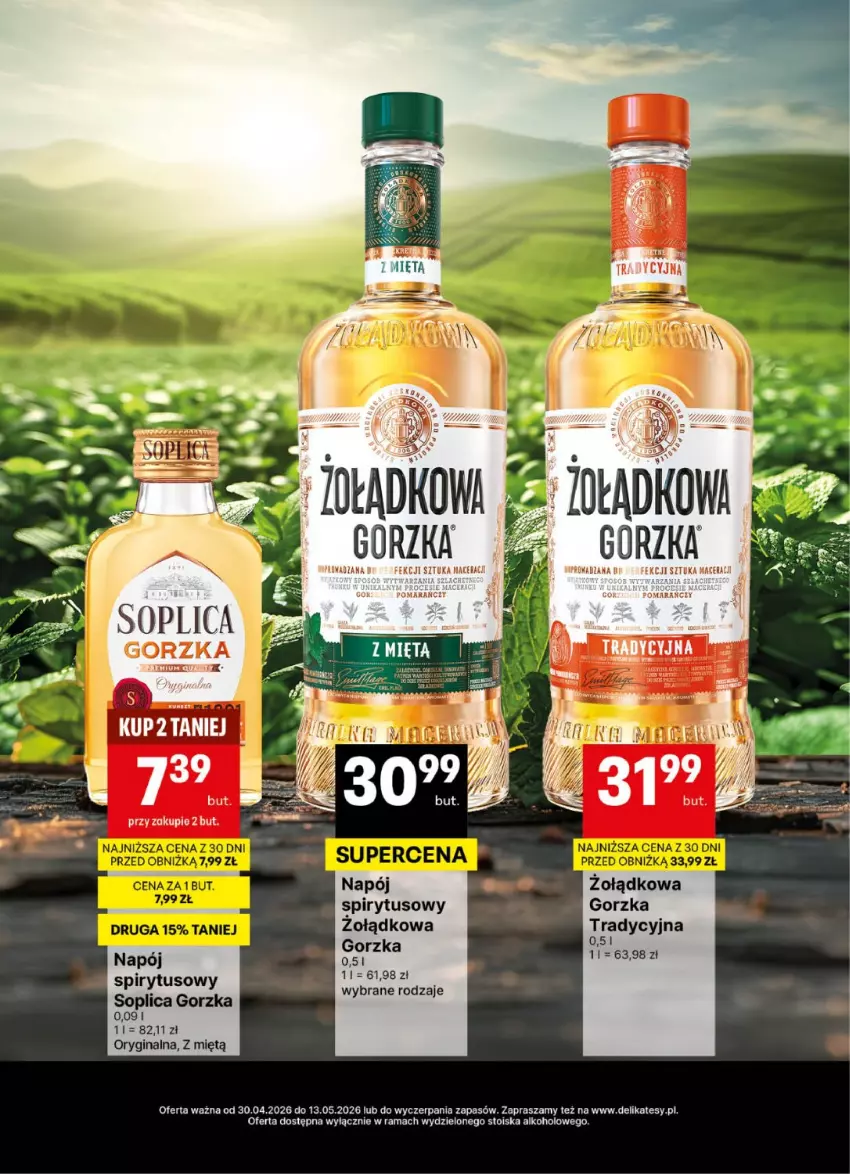 Gazetka promocyjna Delikatesy Centrum - Delibarek DC18-DC19 - ważna 30.04 do 13.05.2026 - strona 12 - produkty: Acer, Gin, Napój, Rama, Soplica