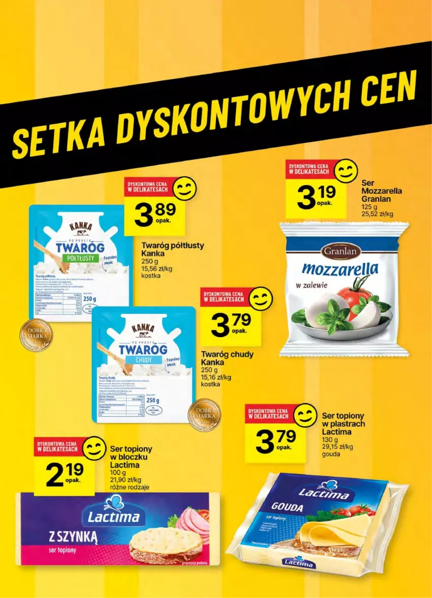 Gazetka promocyjna Delikatesy Centrum - NOWA GAZETKA Delikatesy Centrum od 7 listopada! 7-13.11.2024 - ważna 07.11 do 13.11.2024 - strona 38 - produkty: Gouda, Gra, Mozzarella, Ser, Ser topiony, Top, Twaróg, Twaróg chudy, Twaróg półtłusty