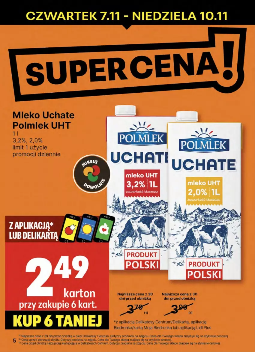 Gazetka promocyjna Delikatesy Centrum - NOWA GAZETKA Delikatesy Centrum od 7 listopada! 7-13.11.2024 - ważna 07.11 do 13.11.2024 - strona 5 - produkty: Dron, Mleko, POLMLEK, Rum