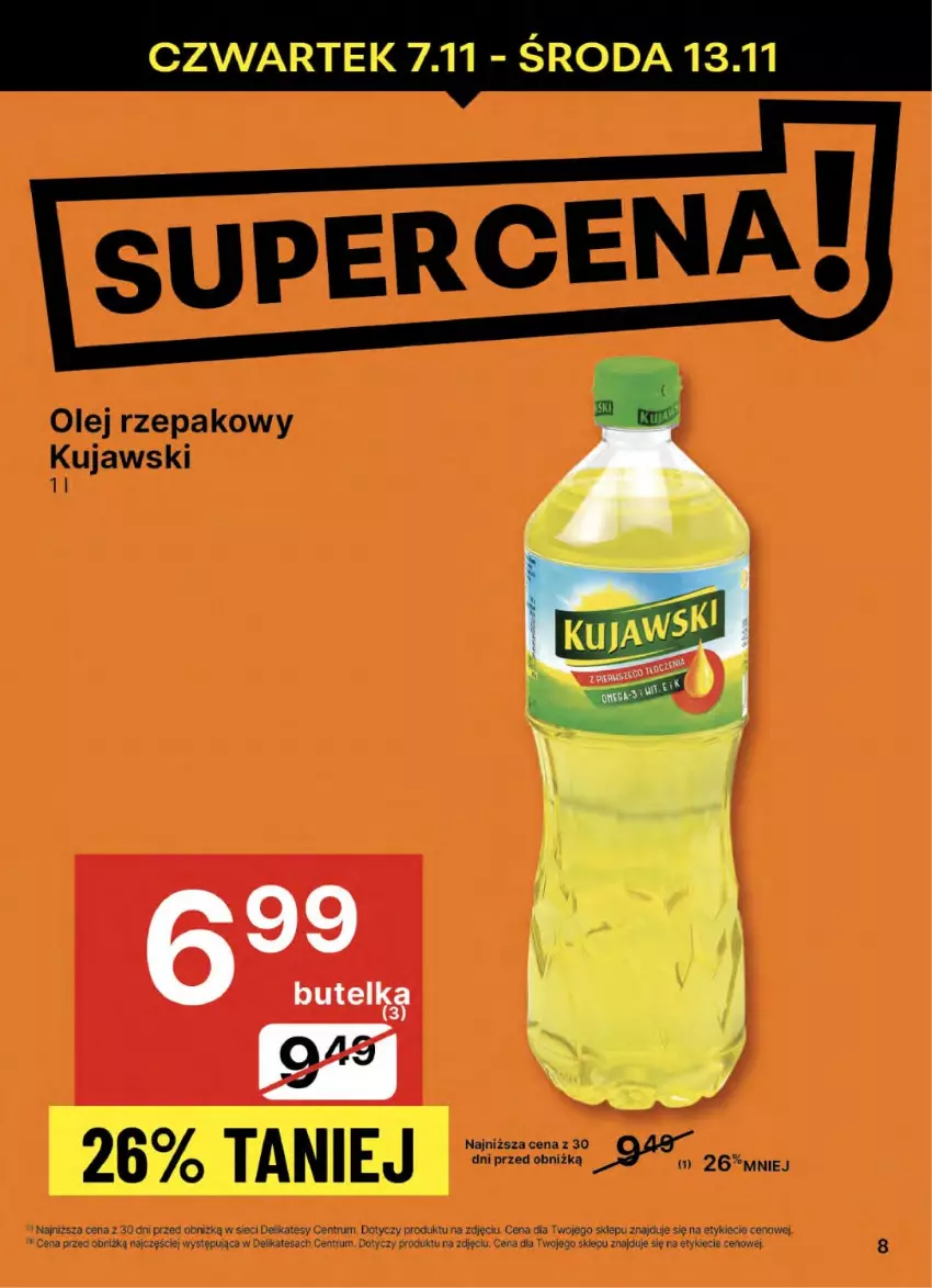 Gazetka promocyjna Delikatesy Centrum - NOWA GAZETKA Delikatesy Centrum od 7 listopada! 7-13.11.2024 - ważna 07.11 do 13.11.2024 - strona 8 - produkty: Kujawski, Olej, Olej rzepakowy, Rum