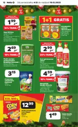 Gazetka promocyjna Netto - Artykuły spożywcze - Gazetka - ważna od 10.12 do 10.12.2023 - strona 12 - produkty: Corn flakes, Gra, Kucharek, Zupa, Róża, Bell, Winiary, Płatki owsiane, Mola, Brzoskwinie, Marmolada, Baton, Danio, Przyprawa uniwersalna, Ocet, Nestlé, Fa