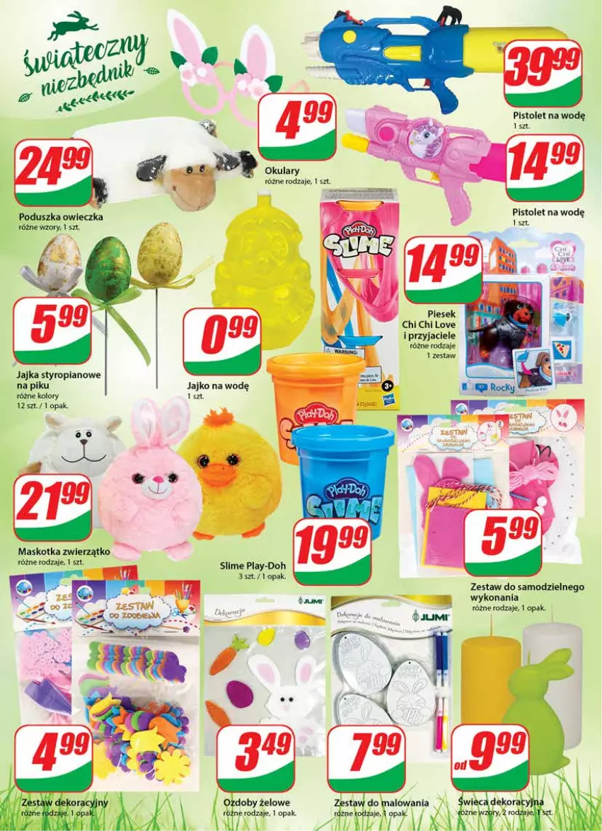 Gazetka promocyjna Dino - Gazetka - ważna 17.03 do 23.03.2021 - strona 20 - produkty: Pistolet, Play-Doh, Poduszka, Zestaw do malowania