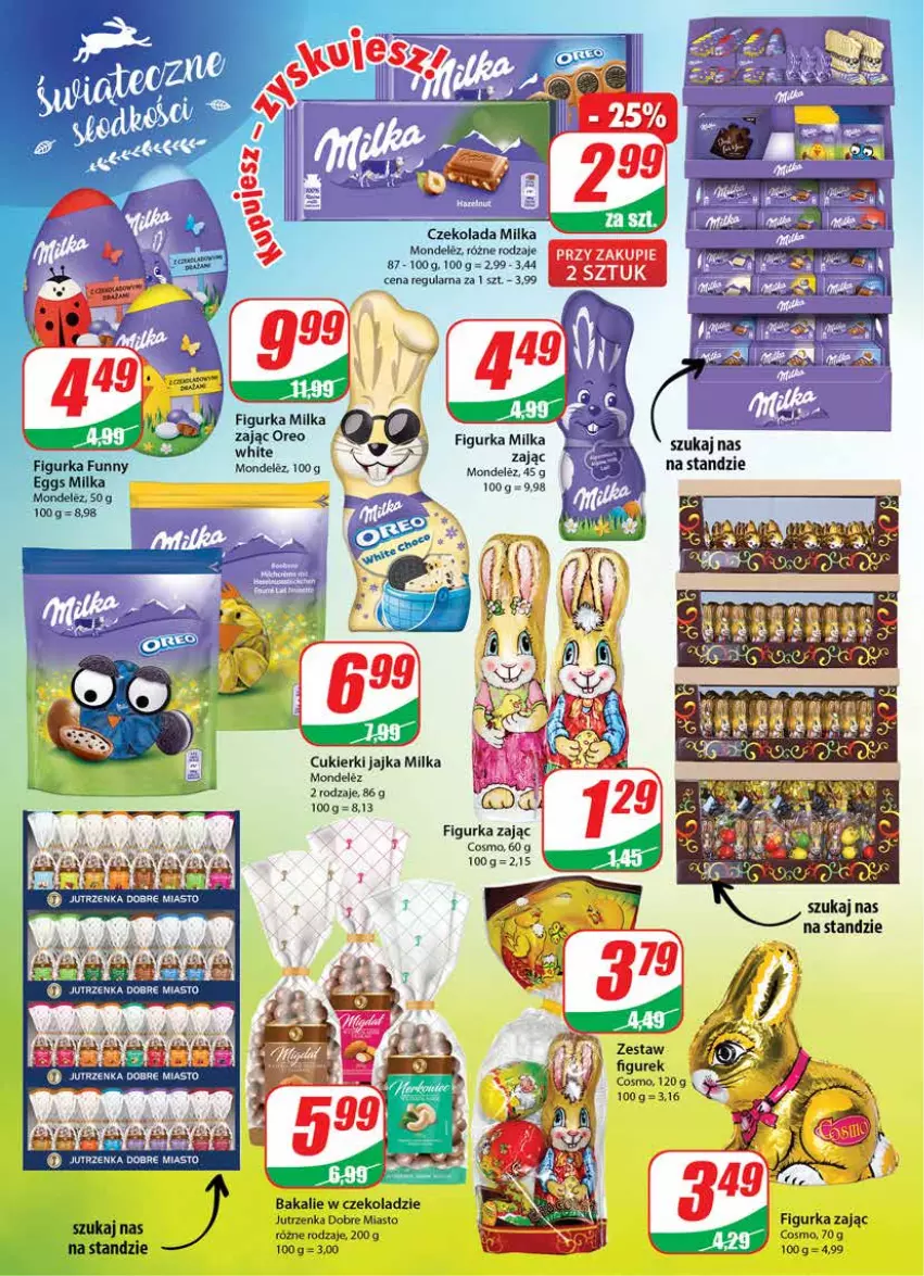 Gazetka promocyjna Dino - Gazetka - ważna 17.03 do 23.03.2021 - strona 4 - produkty: Cukier, Cukierki, Czekolada, Jutrzenka, Milka, Oreo