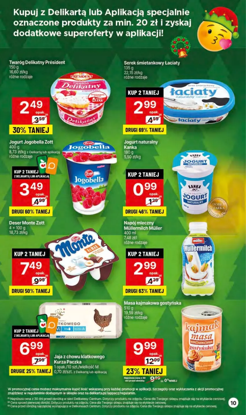 Gazetka promocyjna Delikatesy Centrum - Dyskontowe ceny w Delikatesach Centrum - ważna 27.12.2023 do 03.01.2024 - strona 10 - produkty: Jogurt, Jogurt naturalny, Napój, Napój mleczny, Rum, Twaróg, Twaróg delikatny