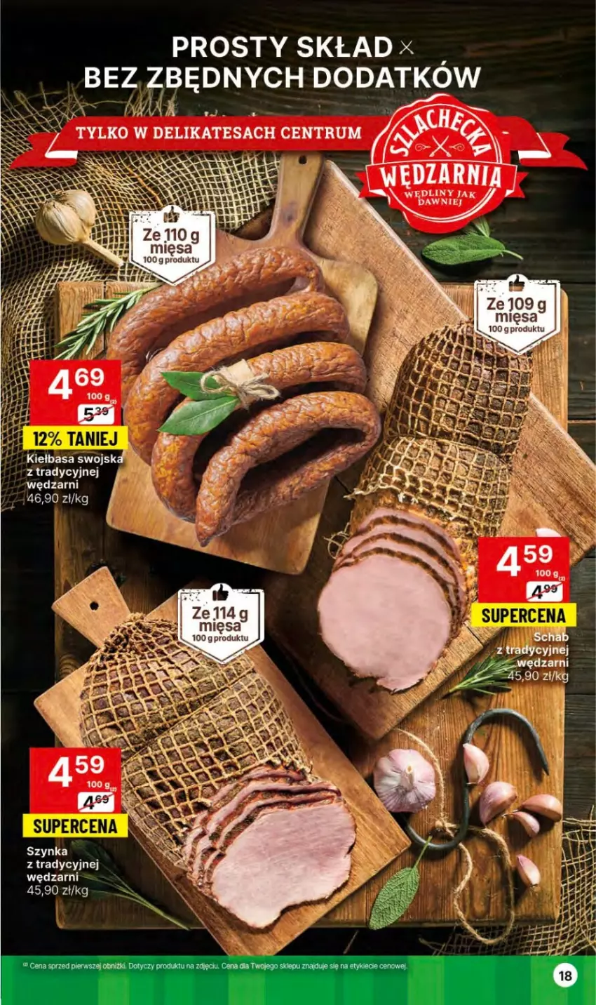 Gazetka promocyjna Delikatesy Centrum - Dyskontowe ceny w Delikatesach Centrum - ważna 27.12.2023 do 03.01.2024 - strona 18 - produkty: Kiełbasa, Rum, Szynka