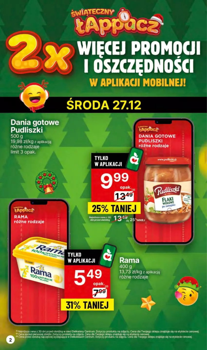 Gazetka promocyjna Delikatesy Centrum - Dyskontowe ceny w Delikatesach Centrum - ważna 27.12.2023 do 03.01.2024 - strona 2 - produkty: Dania gotowe, Pudliszki, Rum