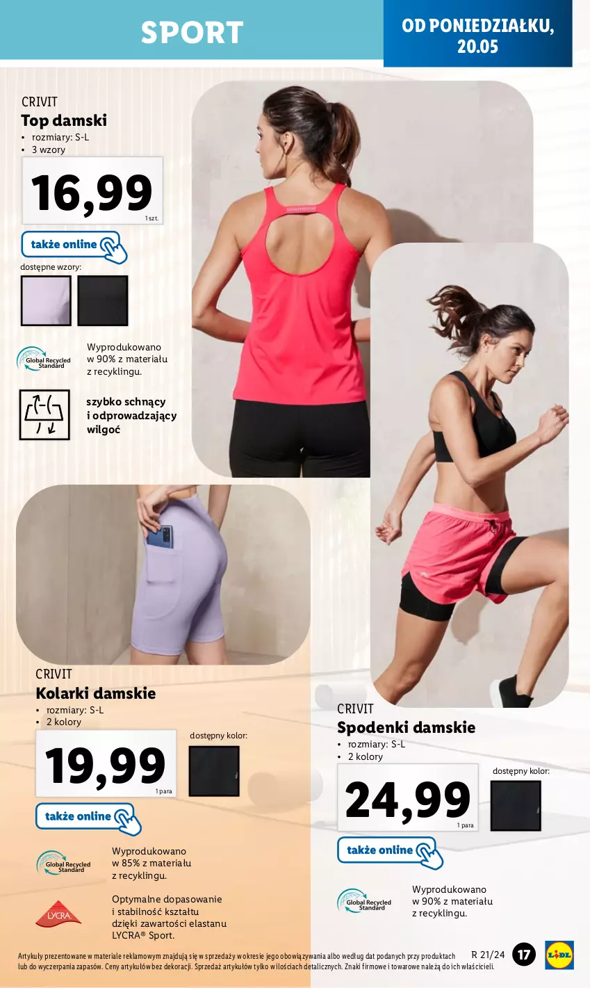 Gazetka promocyjna Lidl - GAZETKA - ważna 20.05 do 25.05.2024 - strona 19 - produkty: LG, Por, Sport, Top