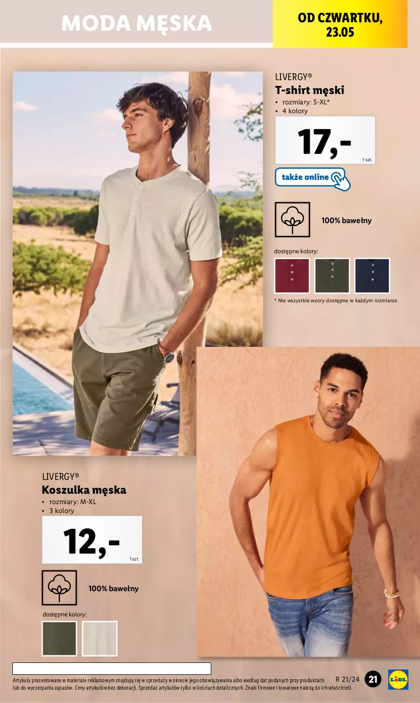 Gazetka promocyjna Lidl - GAZETKA - ważna 20.05 do 25.05.2024 - strona 23 - produkty: Dada, Kosz, Koszulka, Moda, T-shirt