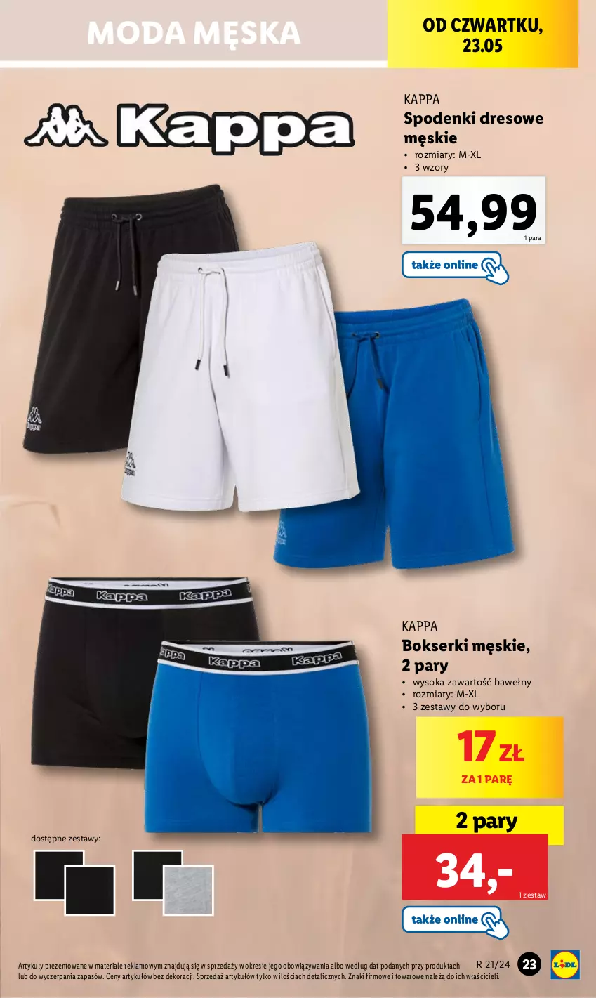 Gazetka promocyjna Lidl - GAZETKA - ważna 20.05 do 25.05.2024 - strona 25 - produkty: Bokserki, Dada, Dres, Moda, Ser, Sok