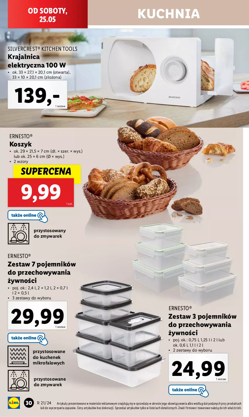 Gazetka promocyjna Lidl - GAZETKA - ważna 20.05 do 25.05.2024 - strona 34 - produkty: Fa, Kosz, Kuchnia, Pojemnik, Silvercrest