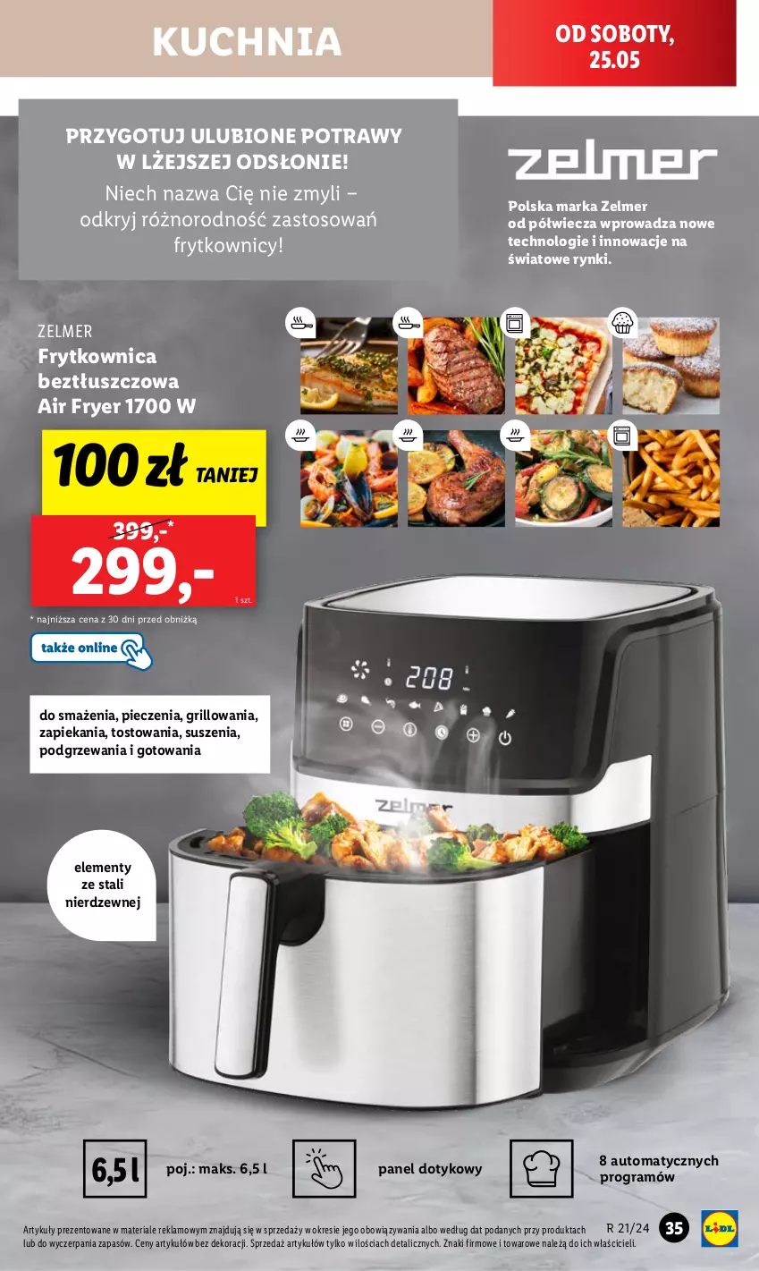 Gazetka promocyjna Lidl - GAZETKA - ważna 20.05 do 25.05.2024 - strona 39 - produkty: Gra, Grill, Kuchnia, Piec, Zelmer