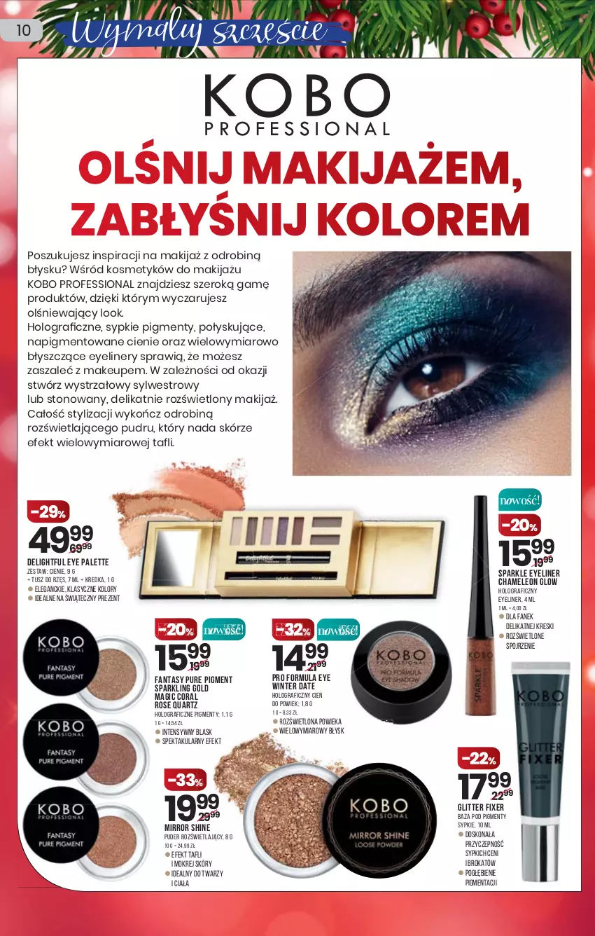 Gazetka promocyjna Drogerie Natura - Gazetka Drogerie Natura - ważna 16.12 do 29.12.2021 - strona 10 - produkty: Cień, Eleo, Fa, Fanta, Gra, Kredka, Leon, Palette, Puder, Pur, Tusz