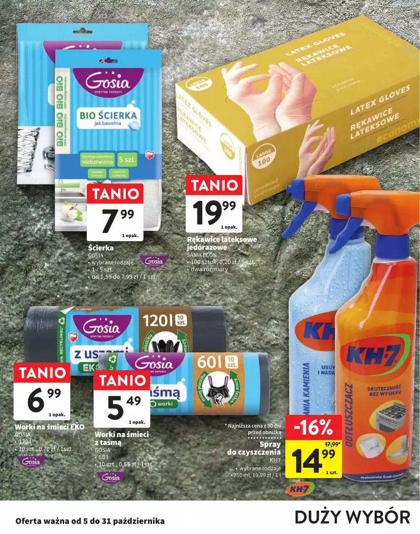 Gazetka promocyjna Intermarche - Gazetka Intermarche - ważna 05.10 do 31.10.2023 - strona 12 - produkty: Gra, Rękawice, Rękawice lateksowe, Worki na śmiec, Worki na śmieci