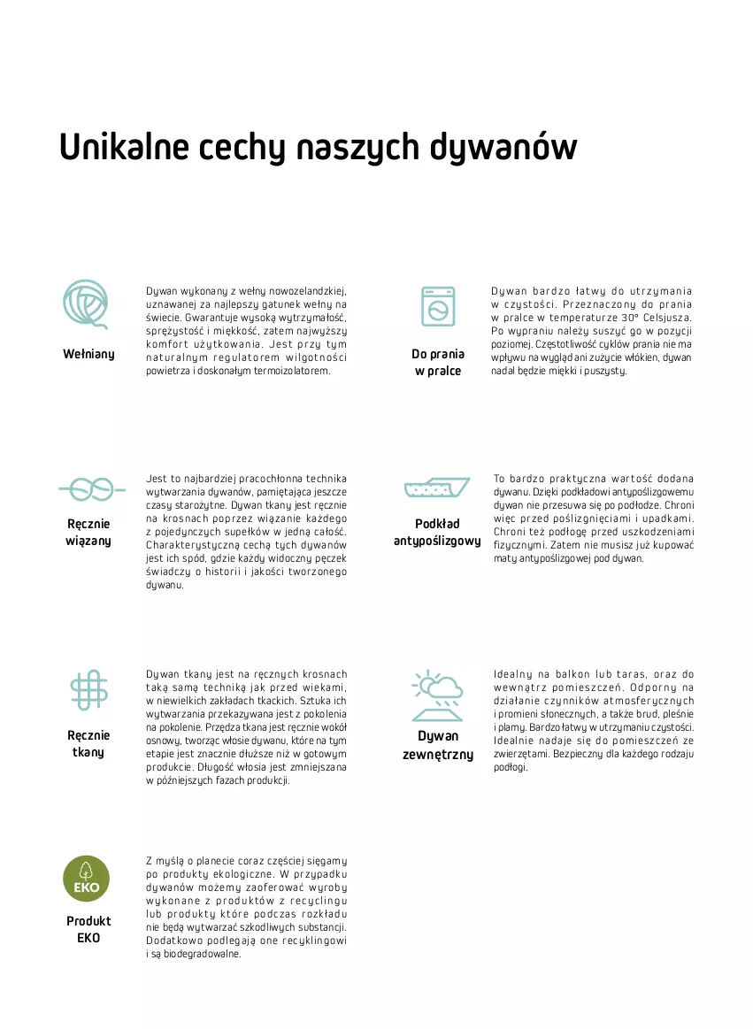 Gazetka promocyjna Komfort - Katalog dywanów - ważna 01.01 do 31.12.2022 - strona 4 - produkty: Dywan, Fa, Gra, LG, Mięta, Mus, Piec, Podkład, Sok, Zwierzęta