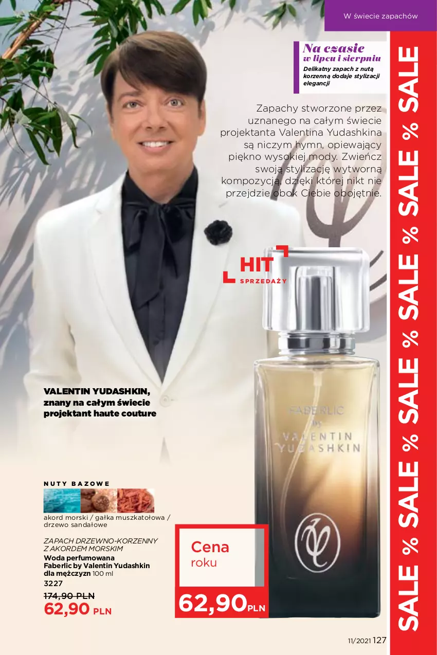 Gazetka promocyjna Faberlic - Gazetka - ważna 26.07 do 15.08.2021 - strona 127 - produkty: Fa, Gałka, Mus, Nuty, Perfum, Sandał, Sok, Woda, Woda perfumowana