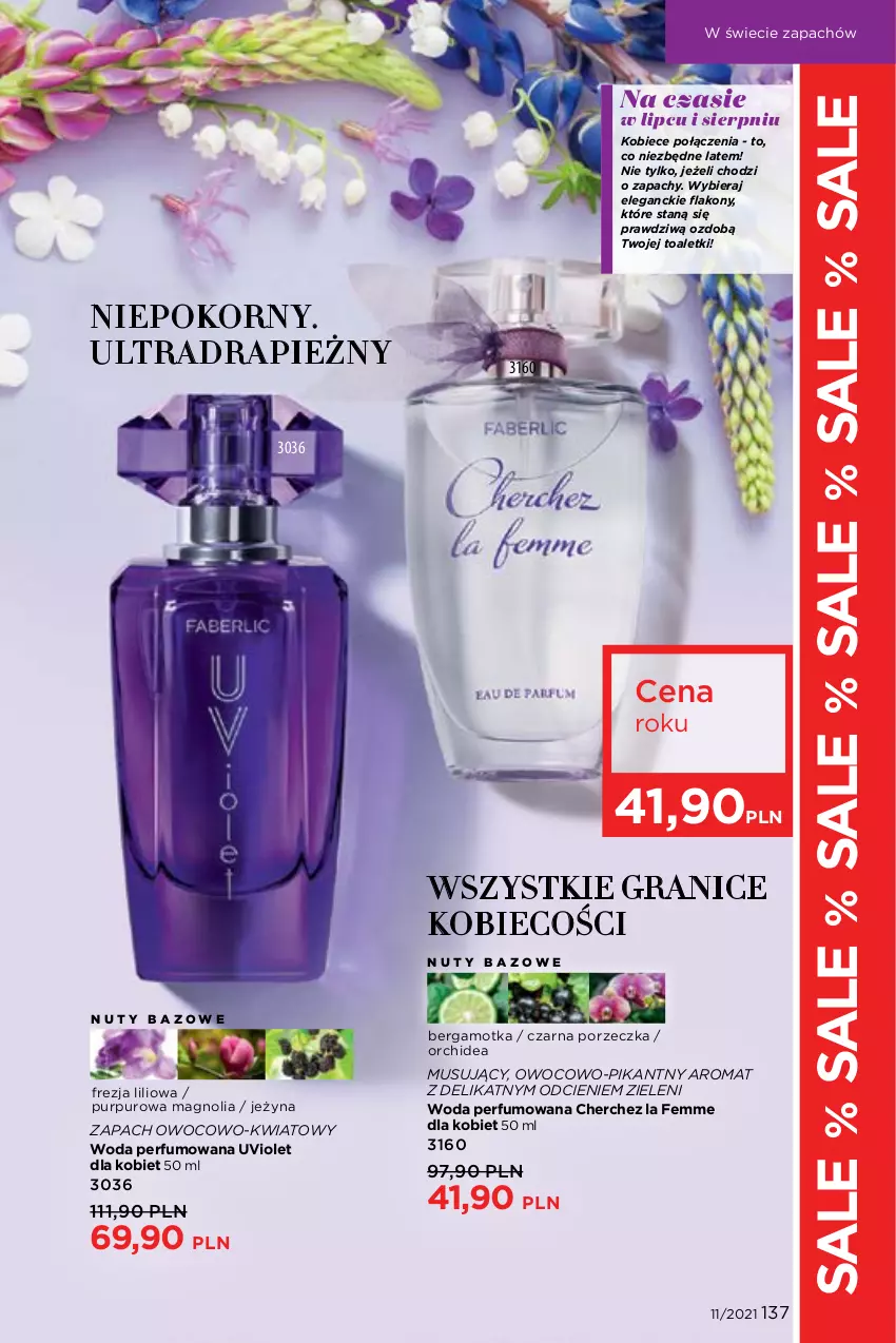 Gazetka promocyjna Faberlic - Gazetka - ważna 26.07 do 15.08.2021 - strona 137 - produkty: Gra, Mus, Nuty, Perfum, Por, Pur, Woda, Woda perfumowana