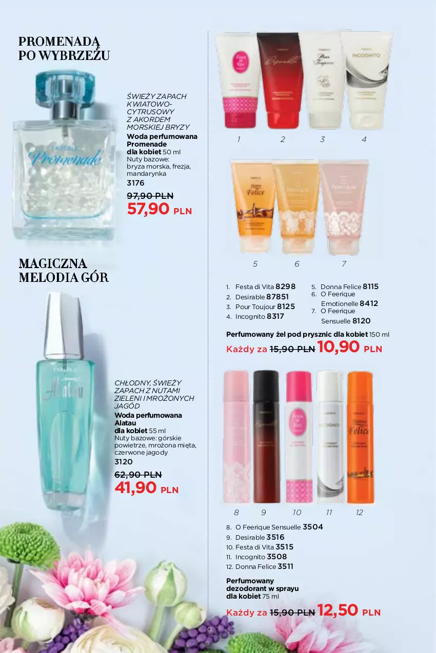 Gazetka promocyjna Faberlic - Gazetka - ważna 26.07 do 15.08.2021 - strona 140 - produkty: Bryza, Dezodorant, Jagody, Mięta, Nuty, Perfum, Woda, Woda perfumowana