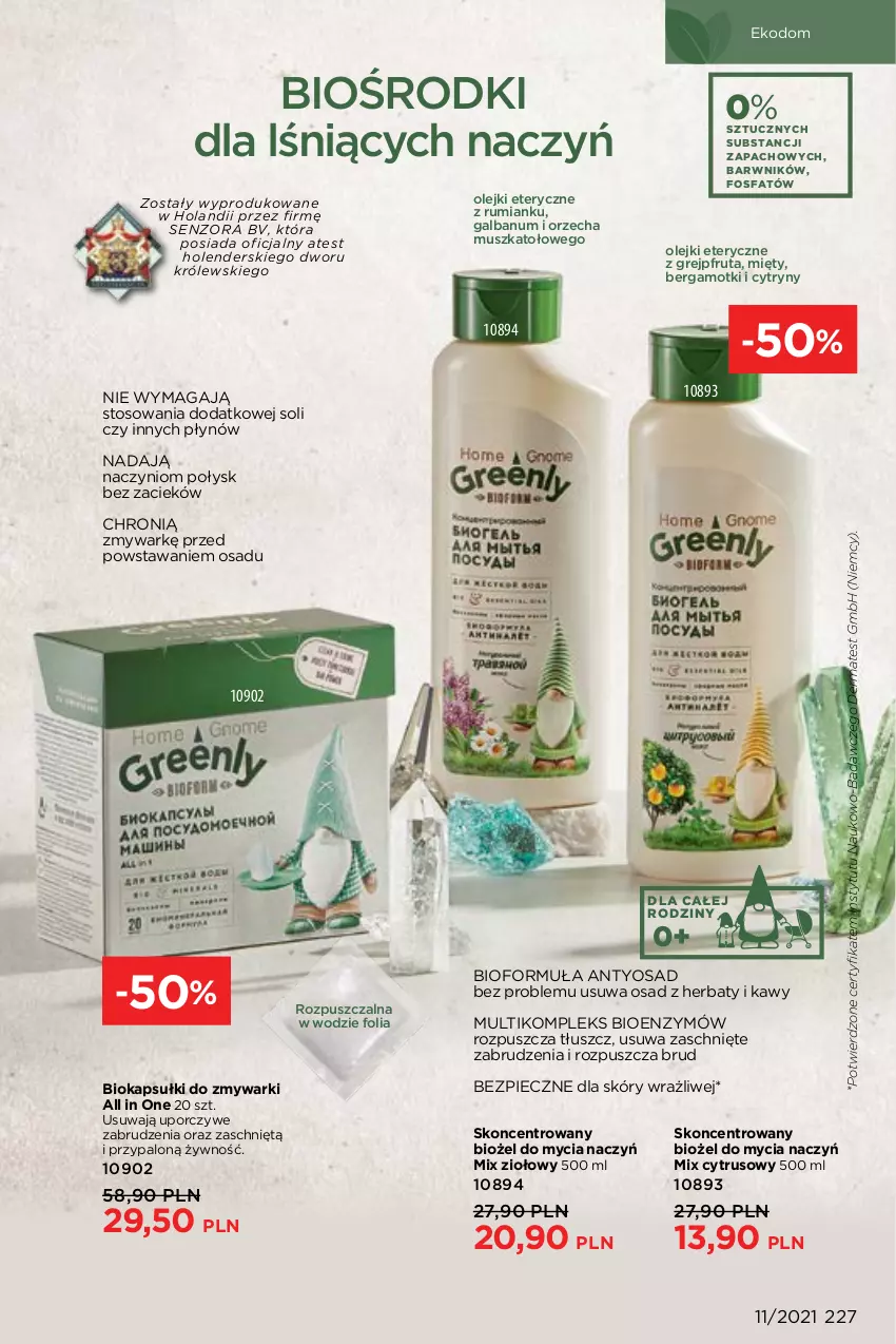 Gazetka promocyjna Faberlic - Gazetka - ważna 26.07 do 15.08.2021 - strona 227 - produkty: Biokap, Cytryny, Do mycia naczyń, Fa, Grejpfrut, Królewski, Mus, Okap, Olej, Piec, Por, Rum, Zmywarki