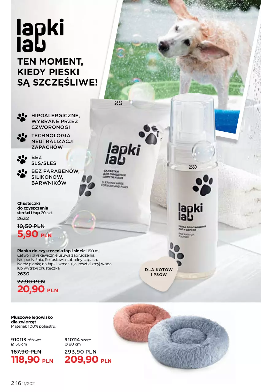 Gazetka promocyjna Faberlic - Gazetka - ważna 26.07 do 15.08.2021 - strona 246 - produkty: Chusteczki, Chusteczki do czyszczenia, LEGO, Legowisko, Pianka do czyszczenia