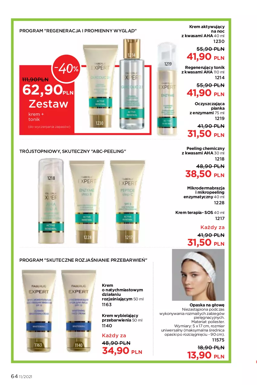 Gazetka promocyjna Faberlic - Gazetka - ważna 26.07 do 15.08.2021 - strona 64 - produkty: Gra, Opaska, Peeling, Sos, Tera, Tonik, Top, Wasa